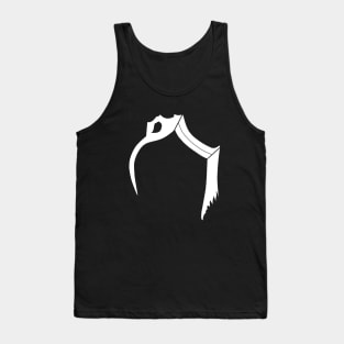 Ambiguous Snake-Blade Compound Shape Tank Top